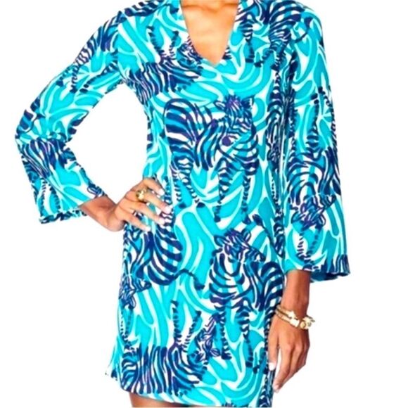 LILLY PULITZER | Devina Shift Dress in I’m Game Zebra Print Women’s Size 2 - Picture 14 of 15
